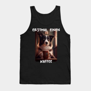 Border Collie - First A Coffee (de) 3 Tank Top